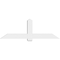 Ekena Millwork Eugene Architectural Grade PVC Gable Bracket, 72"W x 24"H x 4"D x 6"F, 8/12 Pitch GBP072X24X0406EUG00 - alternate 5